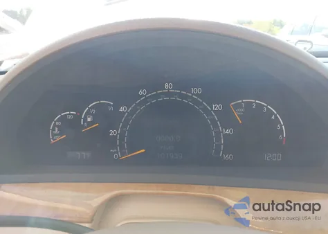 2002 Mercedes-Benz S 430 from USA, damaged, VIN WDBNG70J72A299999